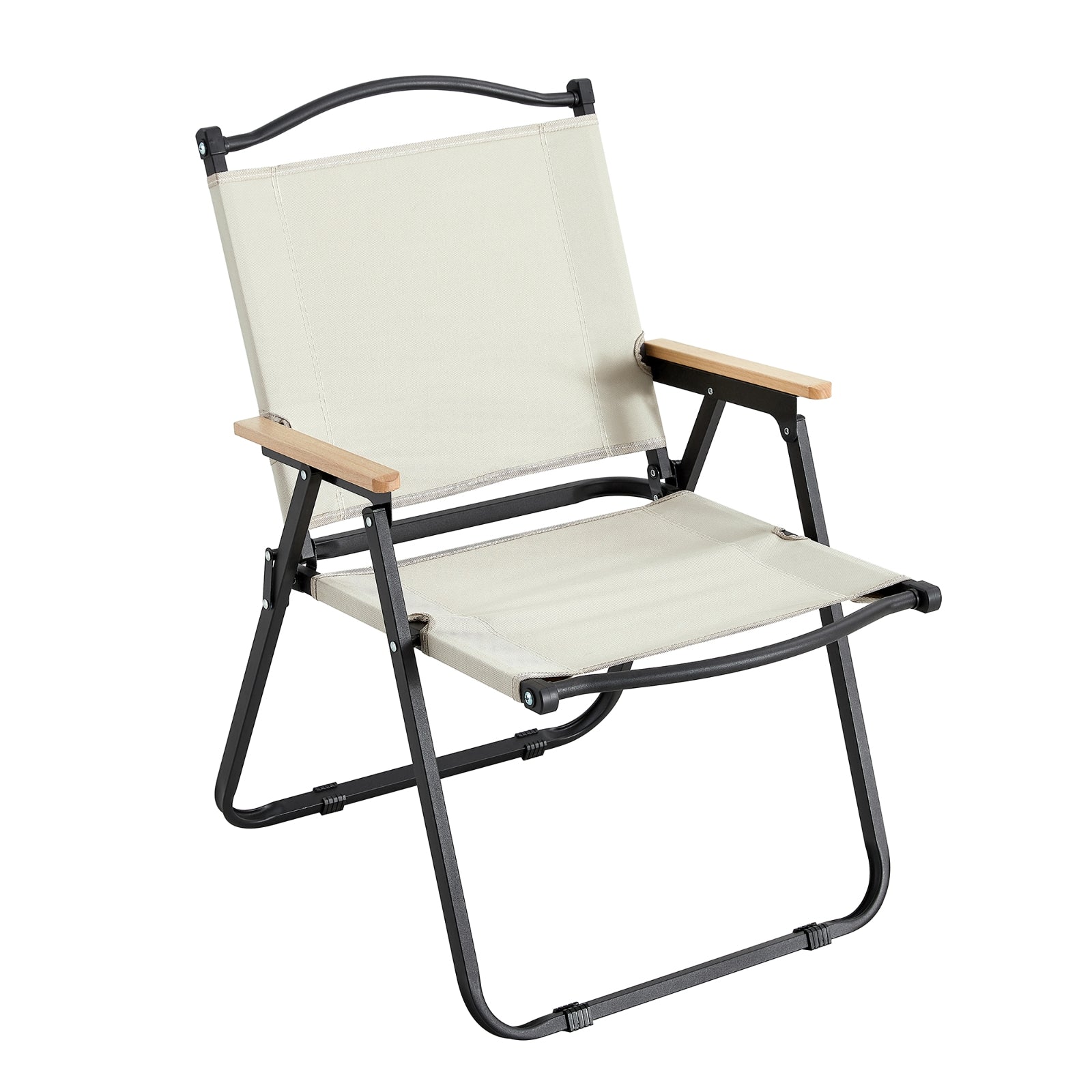 2-Piece Folding Outdoor Chair For Camping, Picnics, Beach, BBQ,& Patio