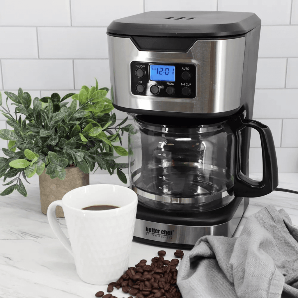Better Chef 12-Cup Programmable Coffee Maker with Stainless Steel