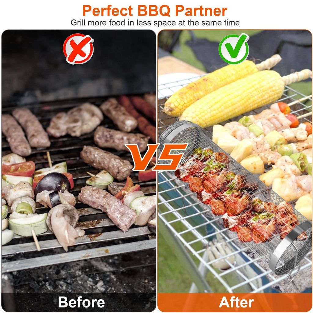 BBQ Rolling Basket