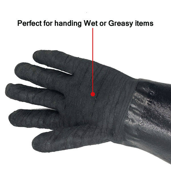 14"  Oven Gloves Smoke Resistant BBQ Grill Gloves Fire Resistant